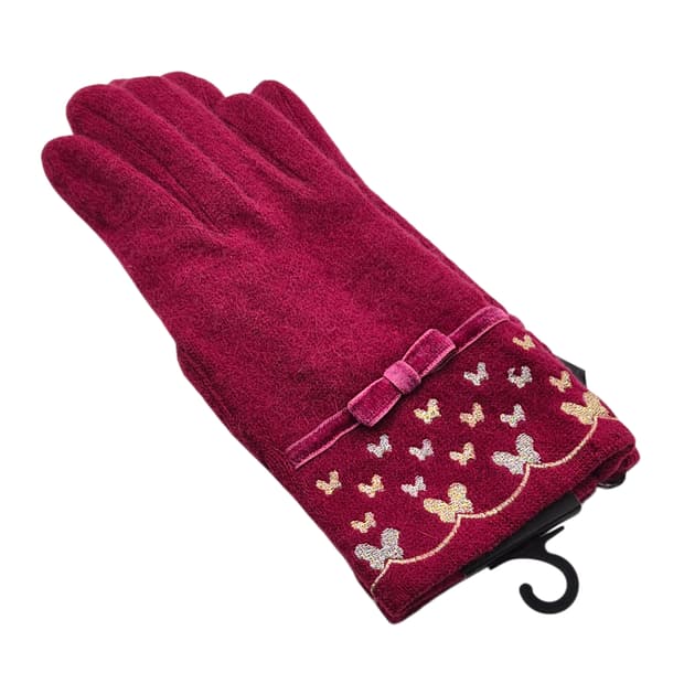 06s 안나수이 버건디 나비 앙고라&울 장갑