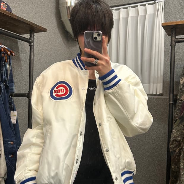 New Era White Varsity Jacket