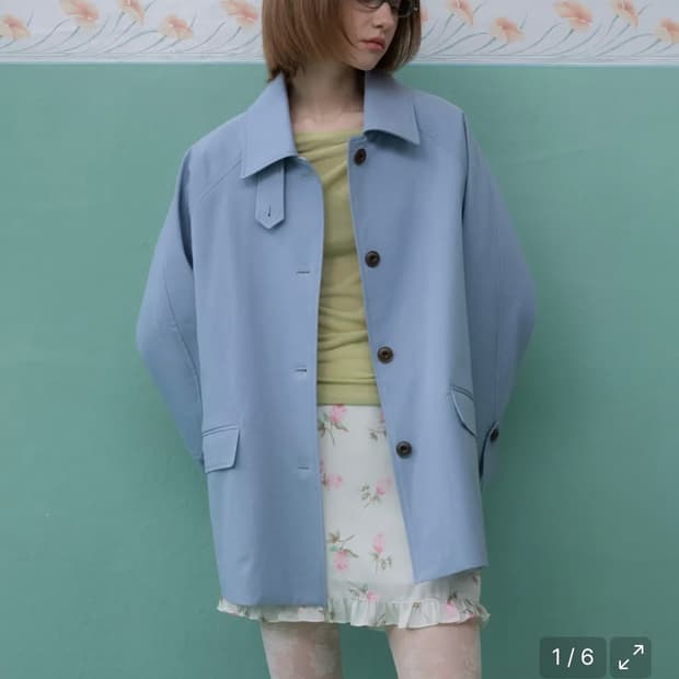 (새상품) 뮈르뮈르 신상 하이넥 트렌치 코트 (리옹