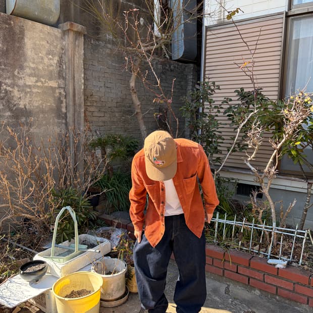 스톤아일랜드 코듀로이 오버셔츠 