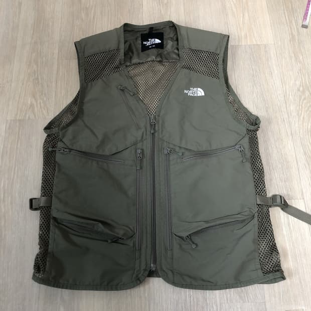 (M) 노스페이스 NORTH FACE 25 SS 기어 메쉬 베스트 올리브