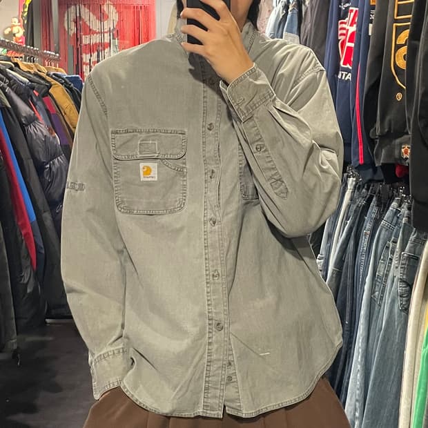 [IM] carhartt 칼하트 그레이 긴팔셔츠