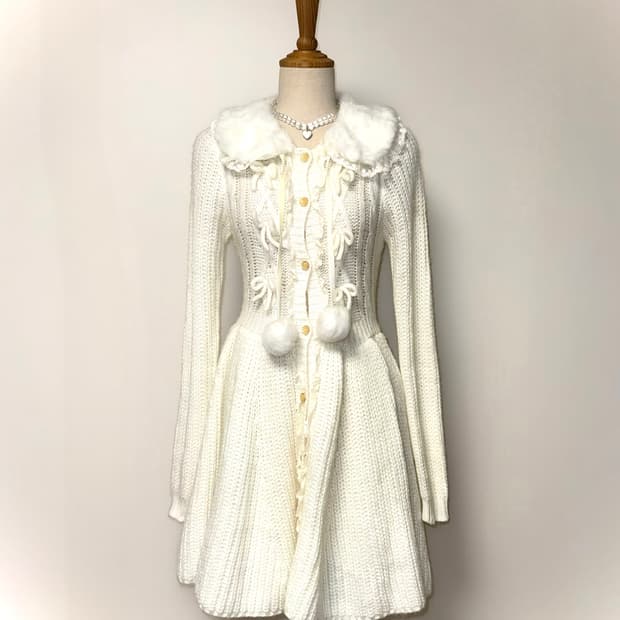 리즈리사 폼폼이 니트거디건