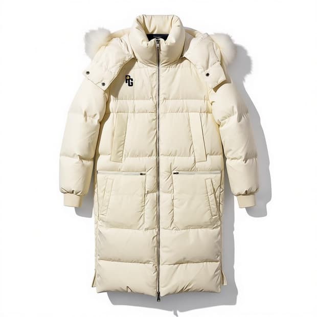 파리게이츠 아이보리 롱패딩 여성용