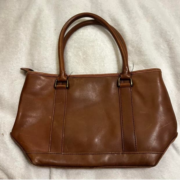 엘엘빈 Field & Town 브라운 레더 토트백 빈티지 가죽