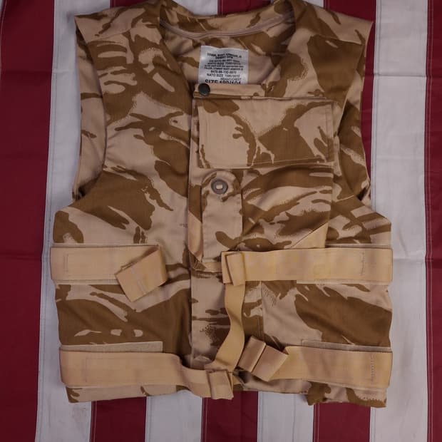 새제품급 오리지날 영국군 지급용 DPM 방탄 베스트 커버