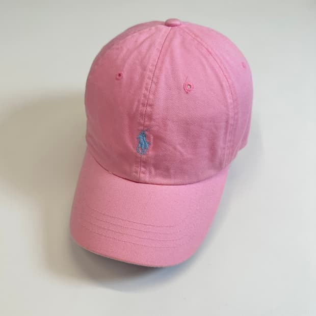 폴로 볼캡 가죽스트랩 핑크 
