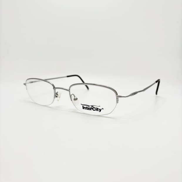 INTERCITY 실버 스퀘어 메탈 반무테