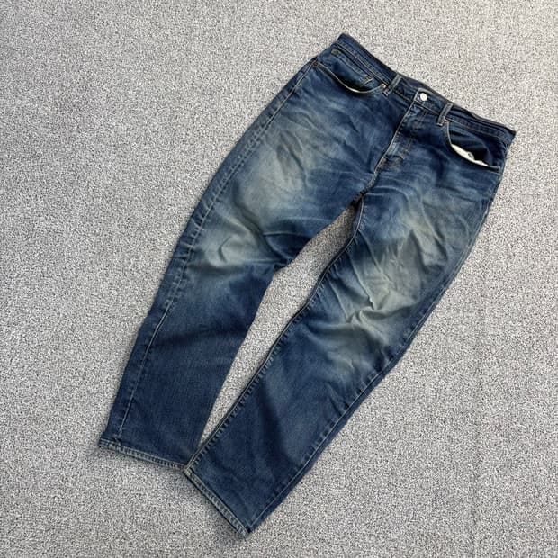 W32 리바이스 중청 워싱 데님 팬츠 0413J
