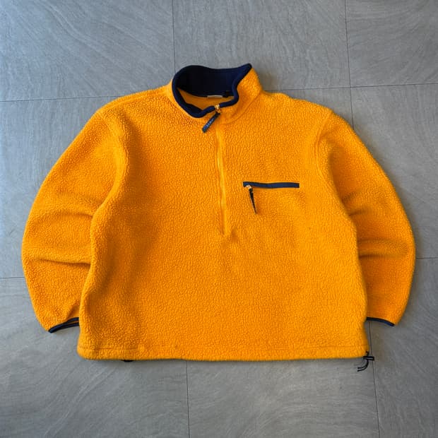 90s  L.L.bean 90년대 생산 엘엘빈 오렌지 플리스 자켓 