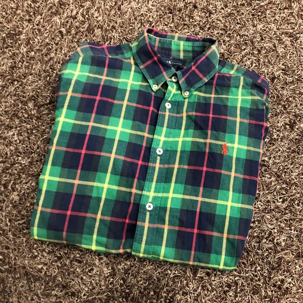 폴로 랄프로렌 걸즈 체크 셔츠