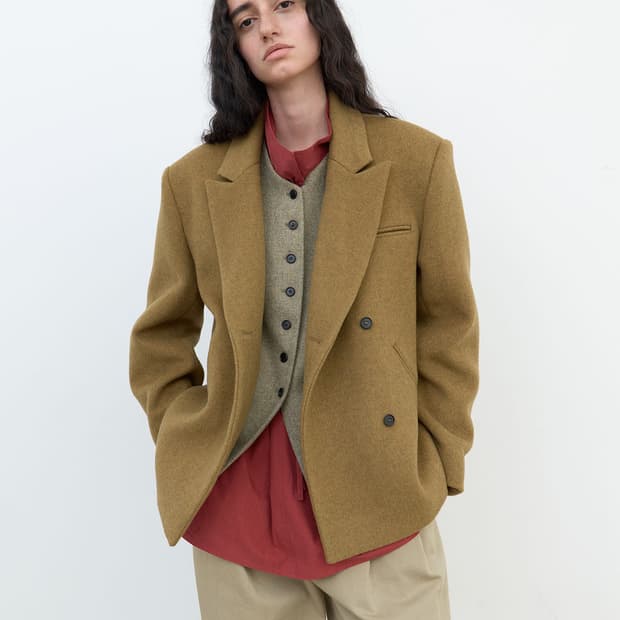 에토스 더블 버튼 자켓 (카키)