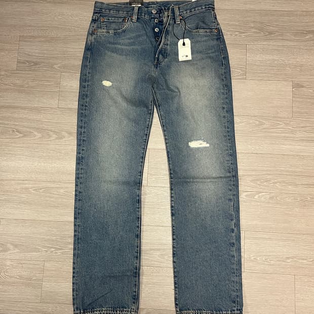 (국내미발매,새상품) 리바이스 501 스트레이트 데님 프리미엄 라인 청바