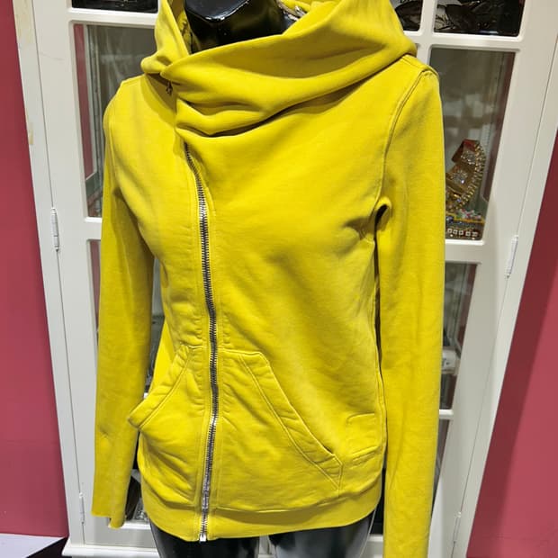 Rick Owens hooded zip up 릭오웬스 비대칭 후드집업