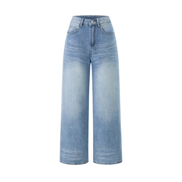 26SS NINESIX NY 96 미착용 데일리 워싱 와이드 데님 팬츠
