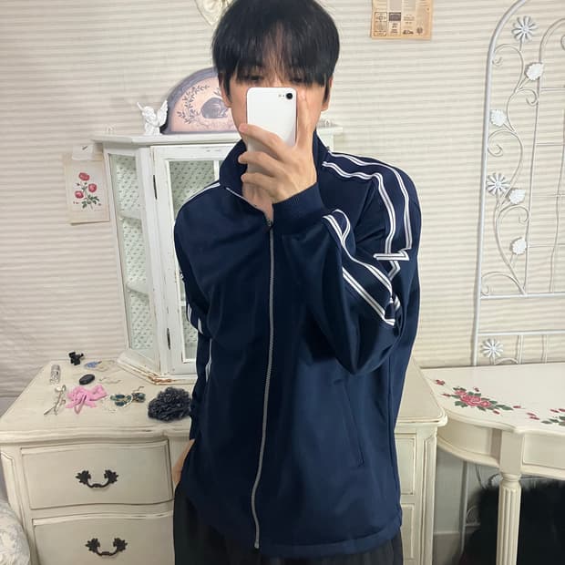 빈티지 미즈노 네이비 저지 803 y2k 스트릿 갸루 펑키 일본빈티지