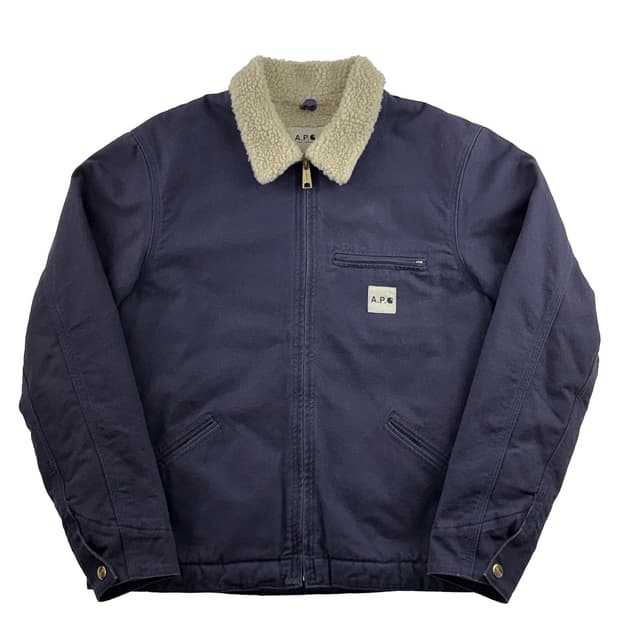 A.P.C. x 칼하트 디트로이트 자켓 네이비