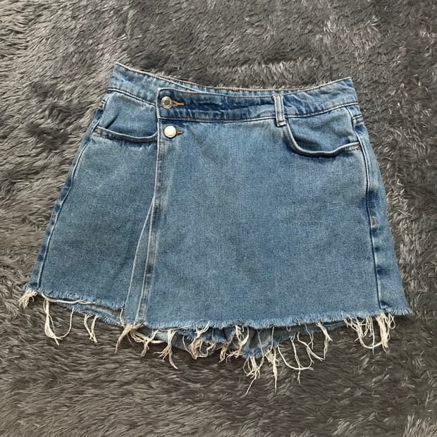[[여성 S(26), A급] 자라(ZARA) 데님 치마 바지p260