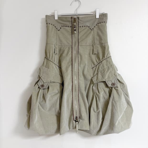 마리떼 프랑소와 저버드 코듀로이 벌룬 스커트