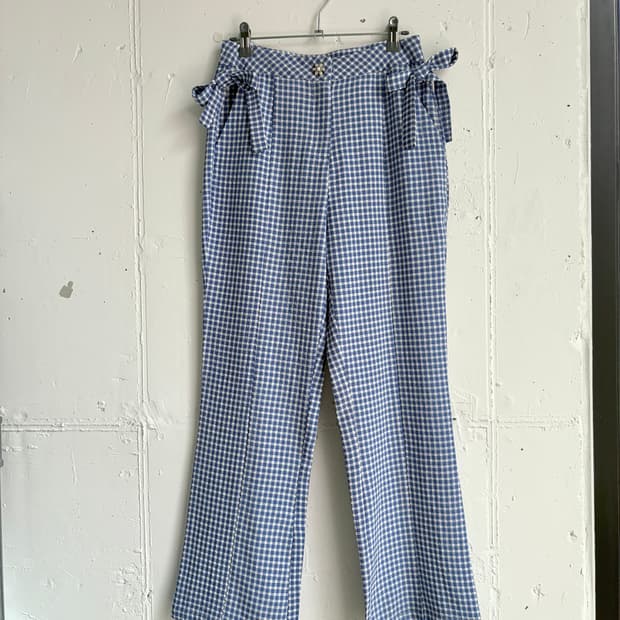 SISTER JANE pebble gingham bow trousers