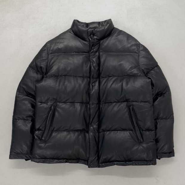 Wind Armor 레더 푸퍼 패딩