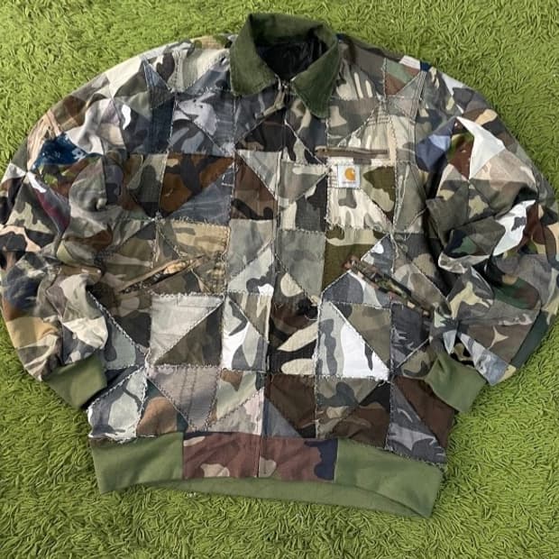 칼하트 리메이크 패치워크 자켓 100~105