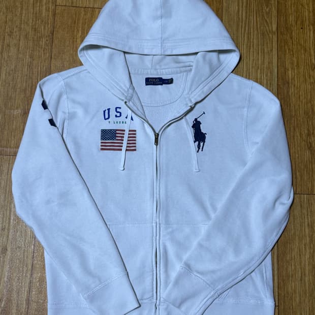 폴로 랄프로렌 빅포니 성조기 후드집업