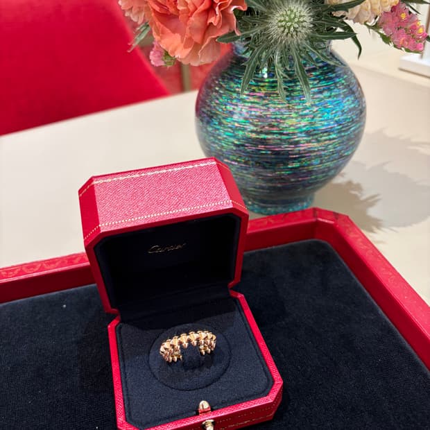 클래시 드 까르띠에 미디움 핑크골드 60사이즈