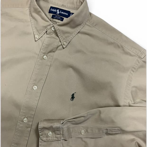폴로 랄프로렌 베이지 오버사이즈핏 셔츠 L