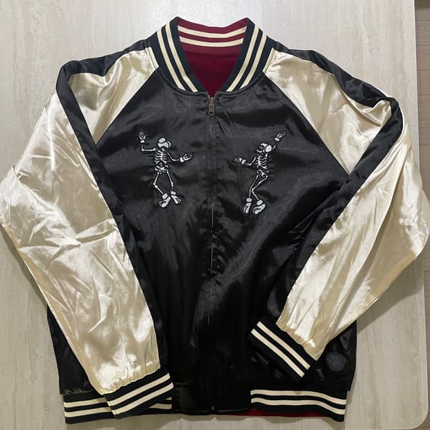 DANCE OF NICEGHOST SOUVENIR JACKET_BLACK