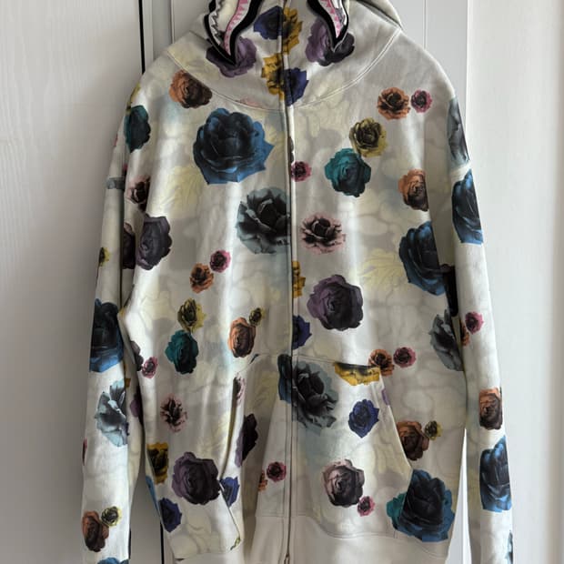베이프 플로럴 카모 샤크 릴렉스핏 풀 후드집업 FLORAL CAMO SH