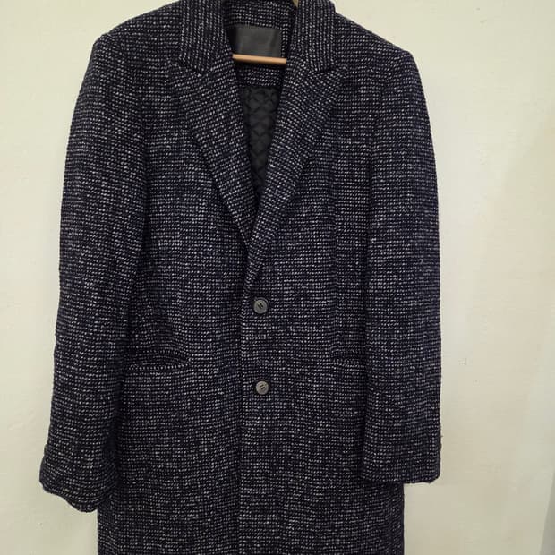 송지오 헤링본 코트