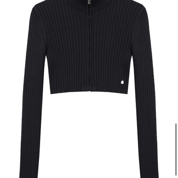 프롬웨얼 Fromwhere 립 집업 니트