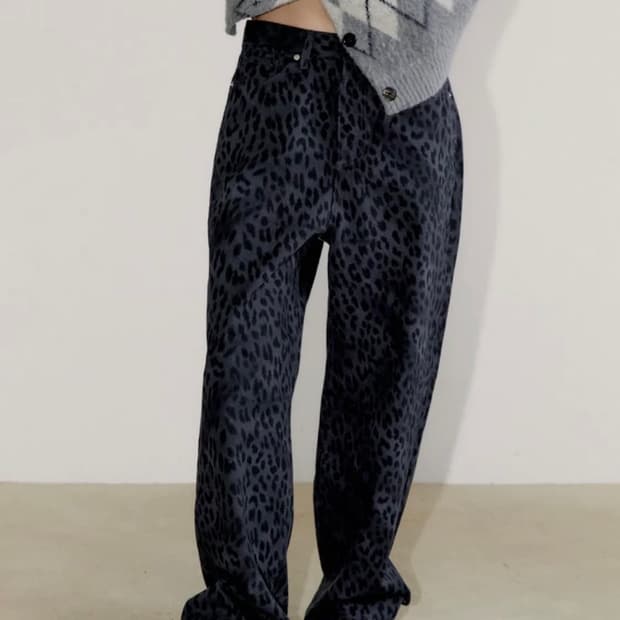 오피쉬 레오파트 팬츠