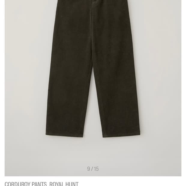 블랭크룸 코듀로이 팬츠 로얄헌트3 새상품