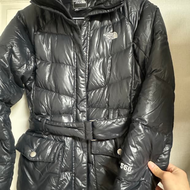 노스페이스 xs 블랙 550 패딩