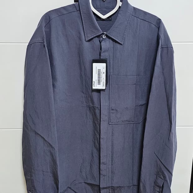 알레그리 셔츠 그레이쉬블루  L사이즈