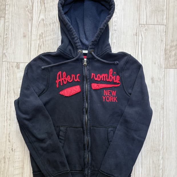 아베크롬비 후드집업 네이비 m