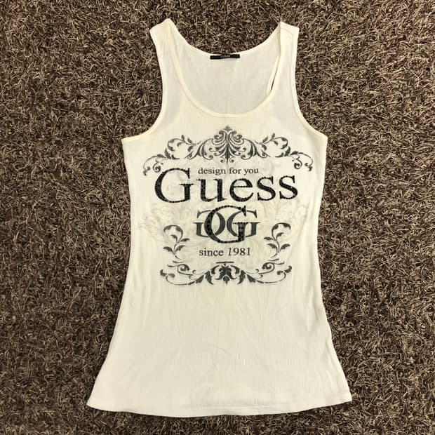 게스 Y2k 나시 슬리브리스