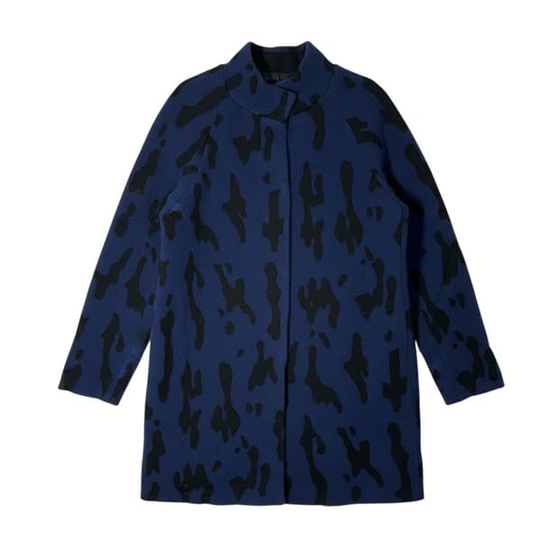 시슬리 레오파드 코트 가디건