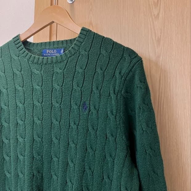 폴로 케이블 니트