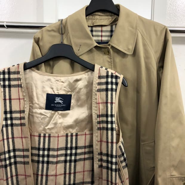 M 버버리 싱글 트렌치 롱코트