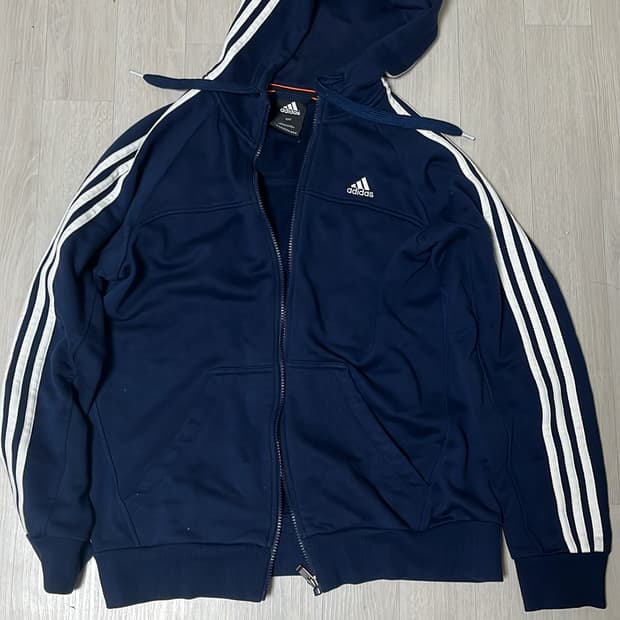 빈티지 아디다스 네이비 후드집업
