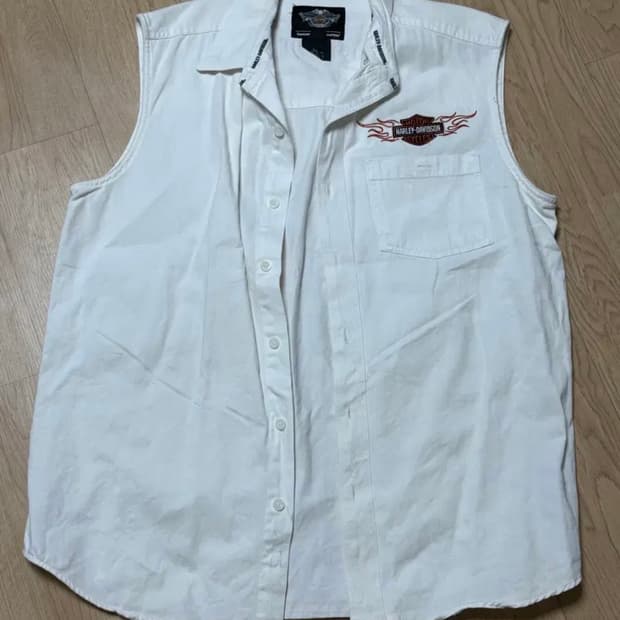할리데이비슨 화이트 베스트