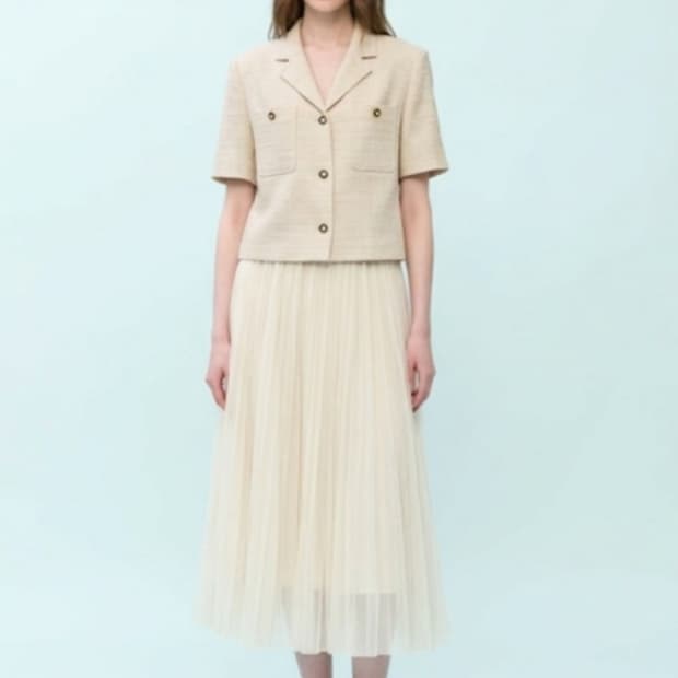 질스튜어트뉴욕 코튼혼방 트위드자켓 S사이즈