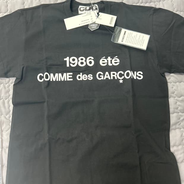 CDG 1986 꼼데가르송 티셔츠 블랙