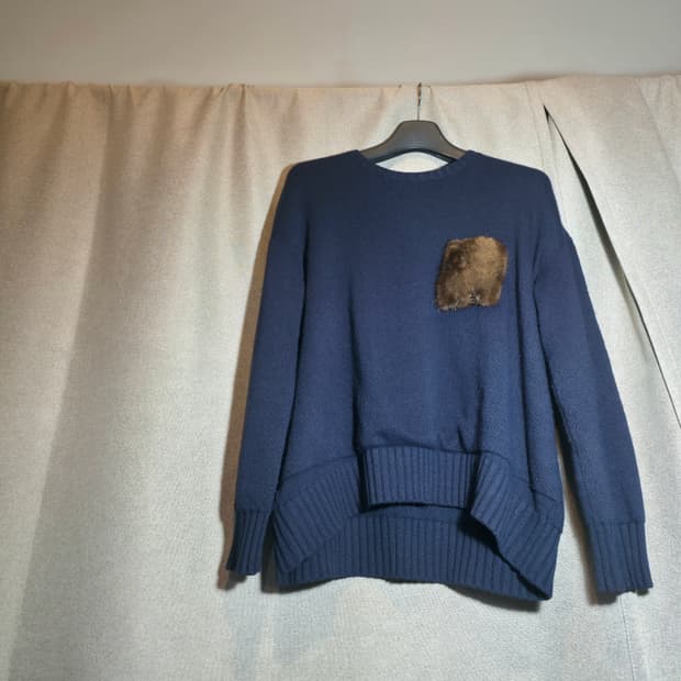 17AW Masion flaneur hair pocket knit