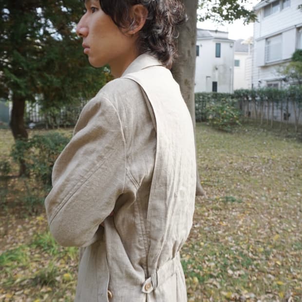 Yohji Yamamoto linen military jacket