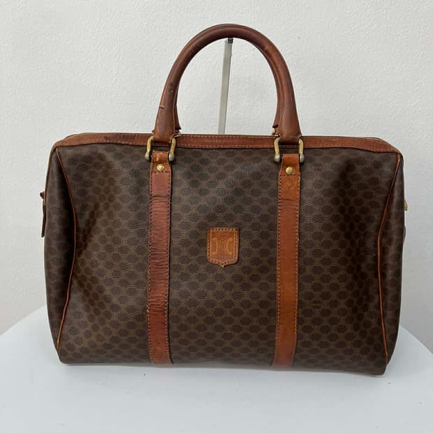 셀린느 빈티지 마카담 블라종 빅 보스톤백 여행가방 토트백