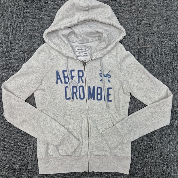 [S]<아베크롬비>그레이 후드 집업